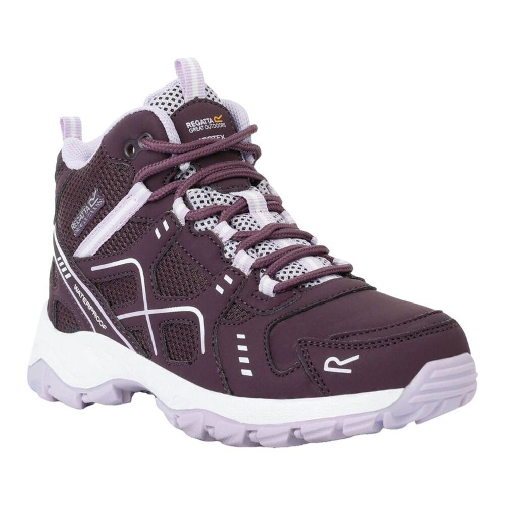 Regatta Childrens/Kids Vendeavour Walking Boots / Deep Plum/Lilac Frost